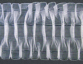 Арт. 8125-LD, прозрачная лента для пошива штор. Греция